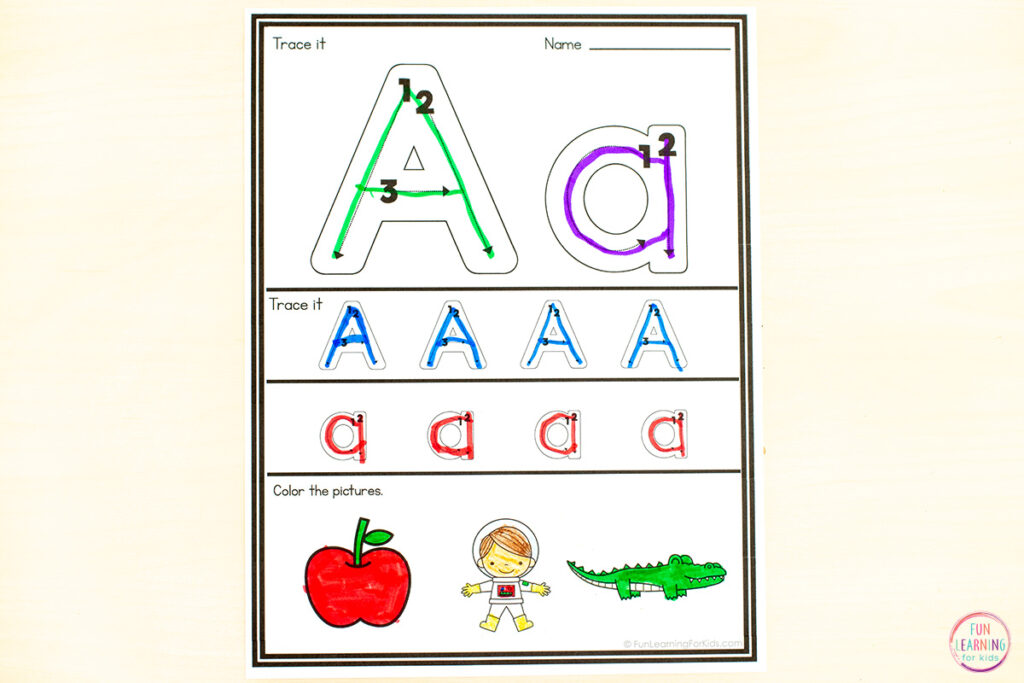 Use these engaging letter formation worksheets to teach letters, letter formation and letter sounds.