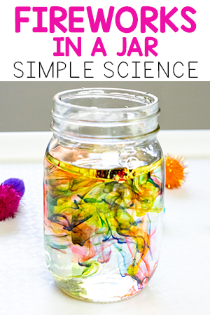 Fireworks in a Jar Science Experiment for Kids