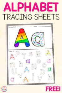 Free printable alphabet find and trace the letter worksheets.