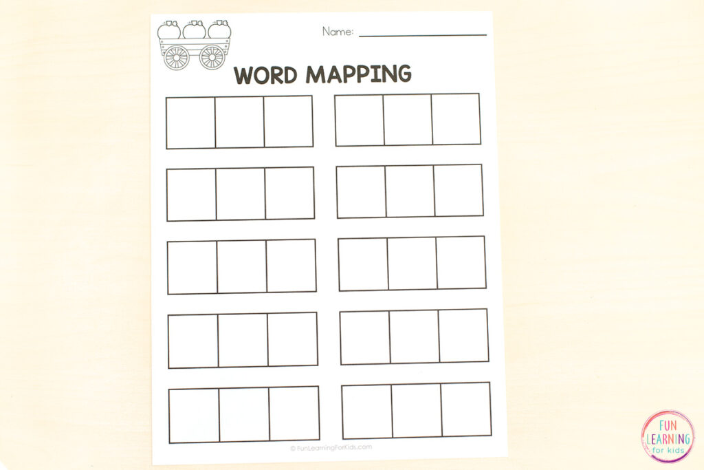 Free phoneme segment and blend recording sheets.