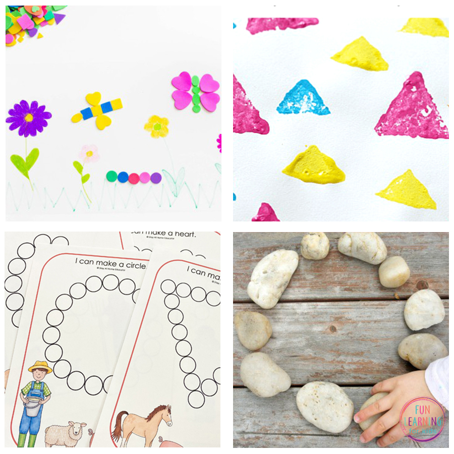 3d shapes activities at home