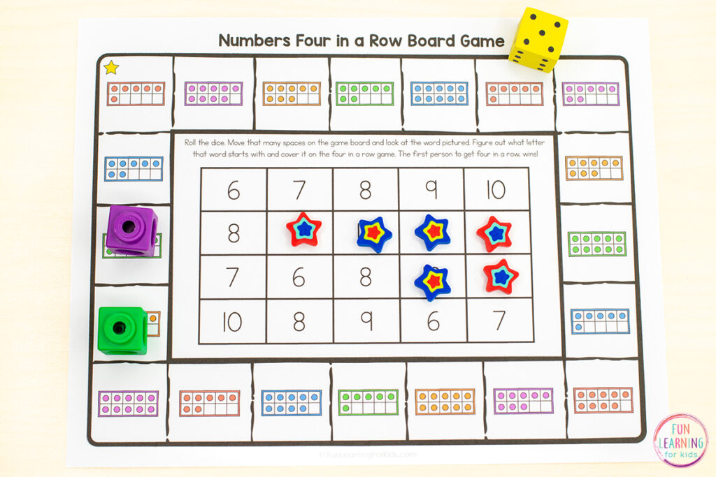 A math game for kids to learn numbers 0-20 and build number sense.