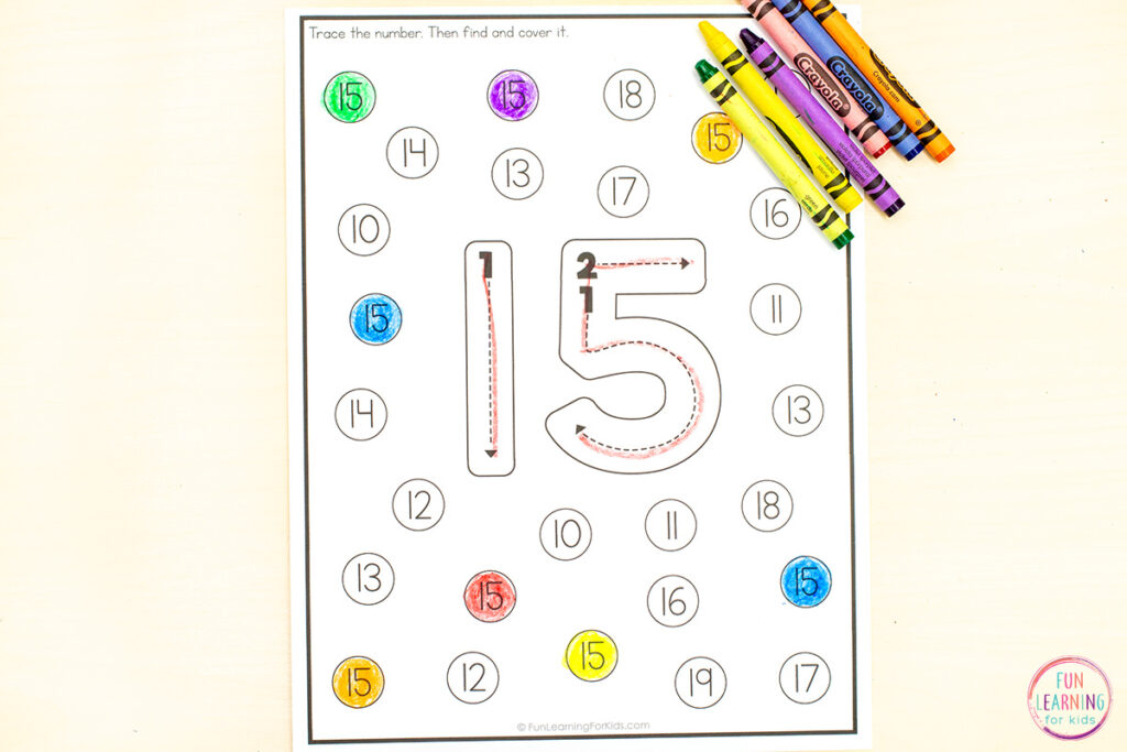 Students will practice number formation and number recognition when they use these fun number tracing worksheets.