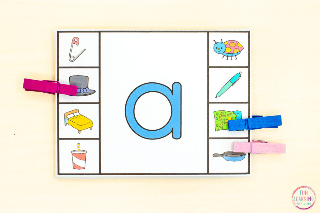 A phonemic awareness activity for learning to isolate phonemes and segment and blend sounds.