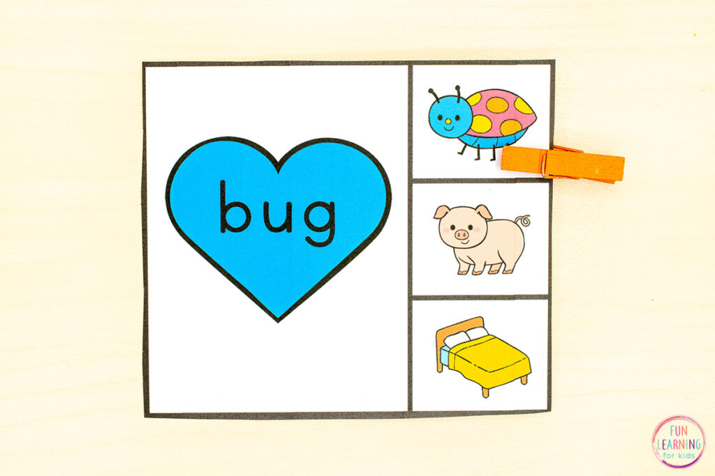 A hands-on CVC reading activity for learning to read CVC words.