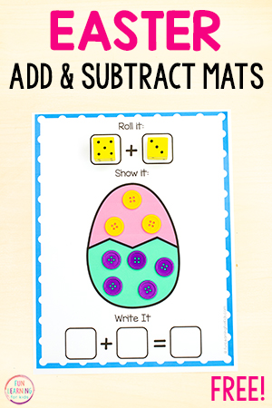 Easter Addition and Subtraction Mats