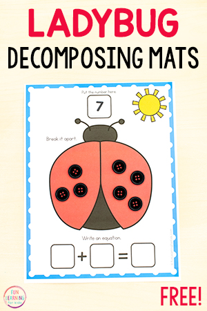 Insect Decomposing Numbers Mat