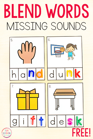 Ending Blend Missing Sounds Cards