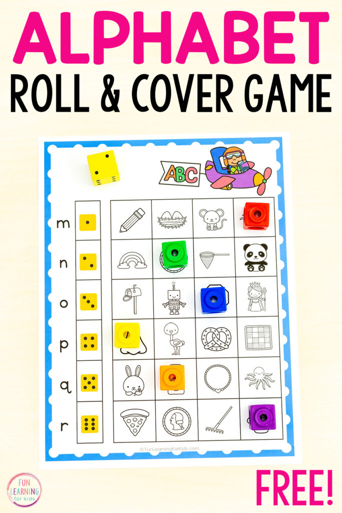 Alphabet letter sounds activity for kids to build phonics skills and phonemic awareness.