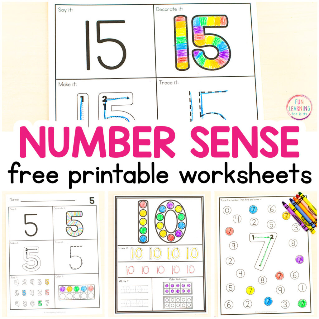 Free printable number worksheets for learning number recognition, counting, number formation and more.