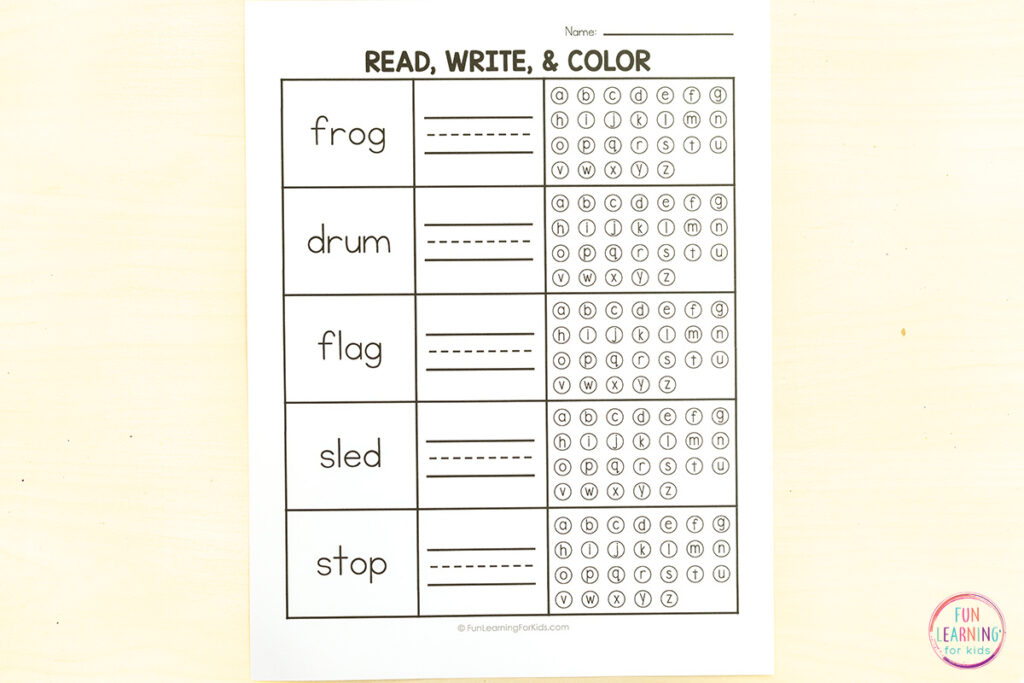 Editable worksheets for spelling words and high frequency words.