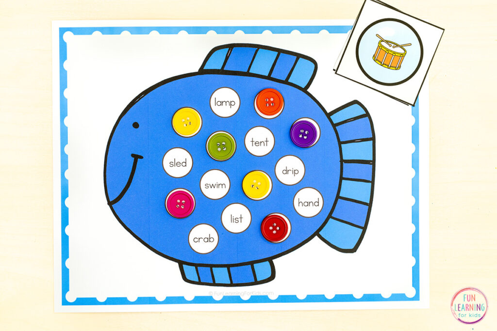 Consonant blend word hunt for practice with reading words with blends.