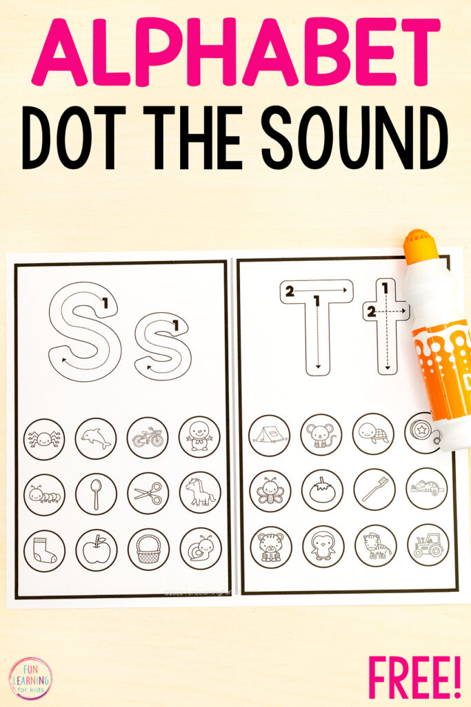 Grab the dot markers and give these alphabet worksheets a try. They teach letter recognition, letter sounds, letter formation and build phonics skills.