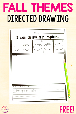 Fall Directed Drawing Sheets That Build Writing Confidence and Creativity